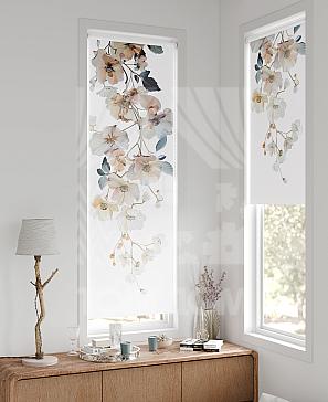 Рулонная штора «Флорко - 157 - ширина 57 см» | фото 2