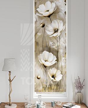 Рулонная штора «Флорко - 162 - ширина 57 см» | фото 3