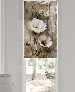 Рулонные шторы «Флорко - 162 - ширина 57 см»