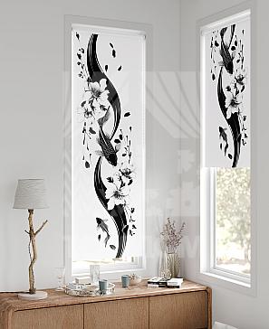 Рулонная штора «Флорко - 163 - ширина 57 см» | фото 2