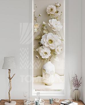 Рулонная штора «Флорко - 166 - ширина 57 см» | фото 3