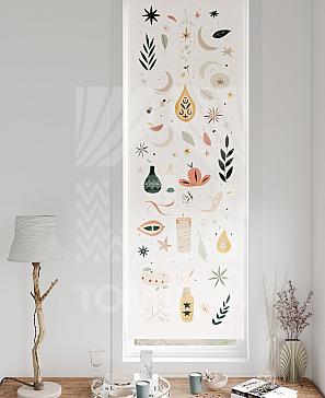 Рулонная штора «Флорко - 169 - ширина 57 см» | фото 3