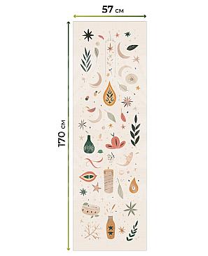 Рулонные шторы «Флорко - 169 - ширина 57 см»