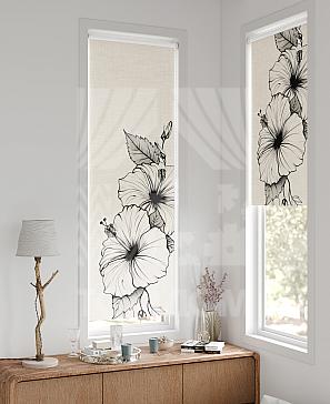 Рулонная штора «Флорко - 174 - ширина 57 см» | фото 2