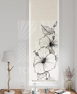 Рулонная штора «Флорко - 174 - ширина 57 см» | фото 3