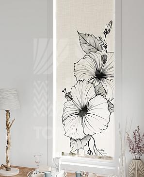 Рулонные шторы «Флорко - 174 - ширина 57 см»