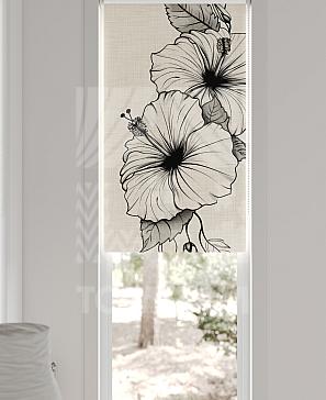 Рулонные шторы «Флорко - 174 - ширина 57 см»