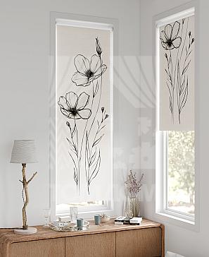 Рулонная штора «Флорко - 180 - ширина 57 см» | фото 2