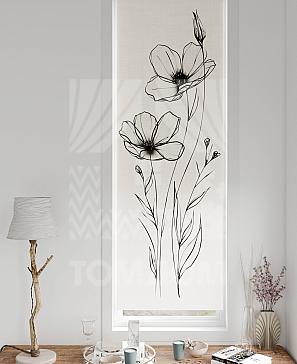 Рулонная штора «Флорко - 180 - ширина 57 см» | фото 3