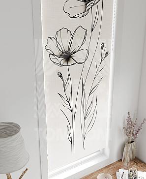 Рулонные шторы «Флорко - 180 - ширина 57 см»