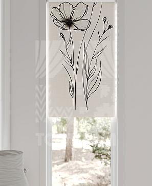 Рулонные шторы «Флорко - 180 - ширина 57 см»