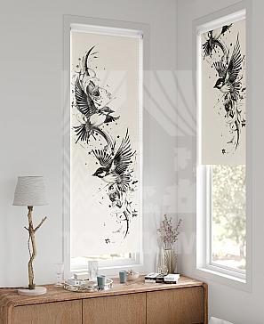 Рулонная штора «Флорко - 182 - ширина 57 см» | фото 2