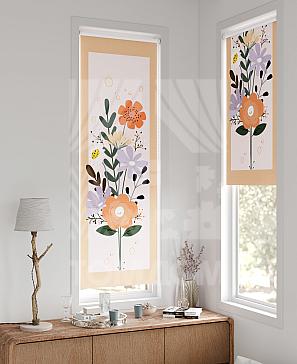 Рулонная штора «Флорко - 195 - ширина 57 см» | фото 2