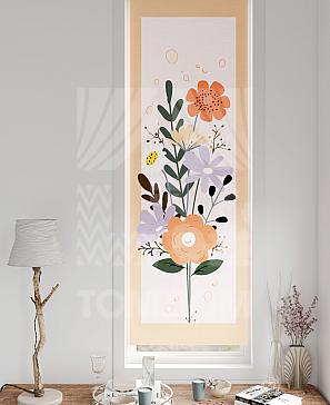 Рулонная штора «Флорко - 195 - ширина 57 см» | фото 3