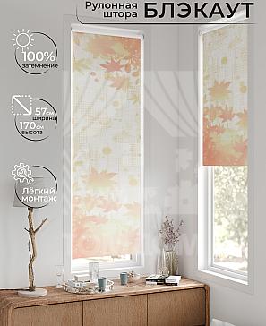 Рулонная штора «Флорко - 196 - ширина 57 см» | фото