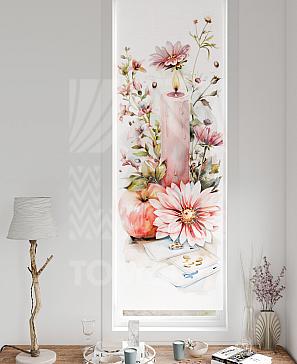 Рулонная штора «Флорко - 203 - ширина 57 см» | фото 3