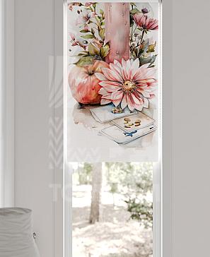 Рулонные шторы «Флорко - 203 - ширина 57 см»