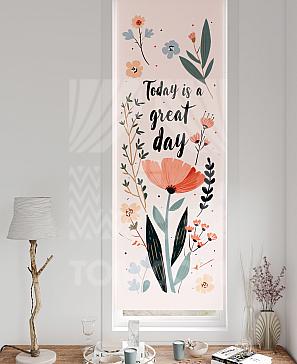 Рулонная штора «Флорко - 204 - ширина 57 см» | фото 3