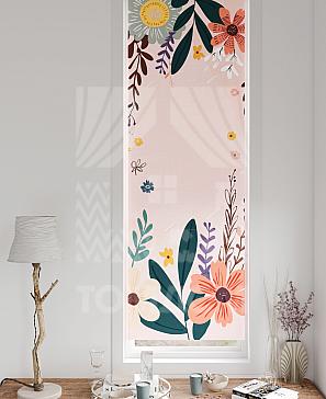 Рулонная штора «Флорко - 206 - ширина 57 см» | фото 3