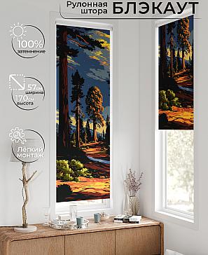 Рулонная штора «Флорко - 01  - ширина 57 см» | фото