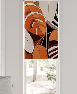 Рулонные шторы «Флорко - 04 - ширина 57 см»