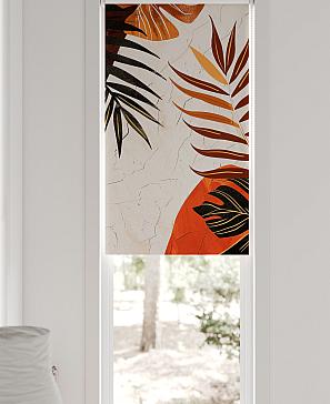 Рулонные шторы «Флорко - 06 - ширина 57 см»