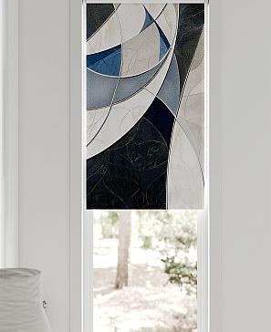 Рулонные шторы «Флорко - 08 - ширина 57 см»