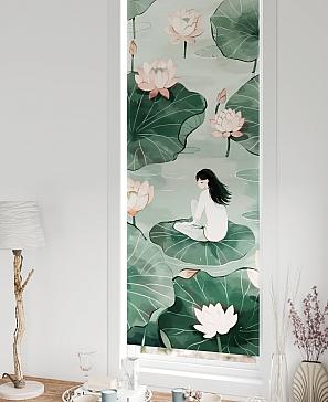 Рулонные шторы «Флорко - 68 - ширина 57 см»