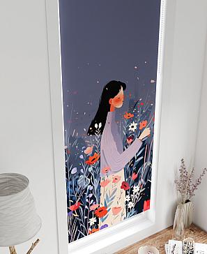 Рулонные шторы «Флорко - 85 - ширина 57 см»