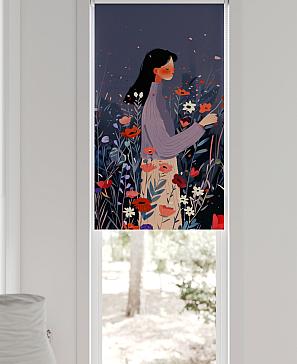 Рулонные шторы «Флорко - 85 - ширина 57 см»