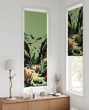 Рулонная штора «Флорко - 86  - ширина 57 см» | фото 2