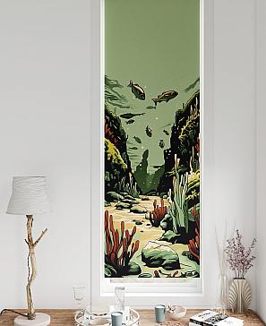 Рулонная штора «Флорко - 86  - ширина 57 см» | фото 3