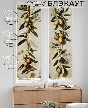 Комплект рулонных штор «Нокрет - 06 - ширина 57 см» | фото