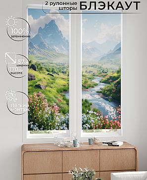 Комплект рулонных штор «Нокрет - 39 - ширина 57 см» | фото