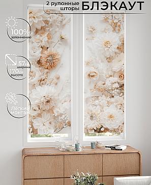 Комплект рулонных штор «Нокрет - 68 - ширина 57 см» | фото