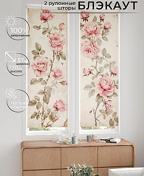 Комплект рулонных штор «Нокрет - 101 - ширина 57 см» | фото