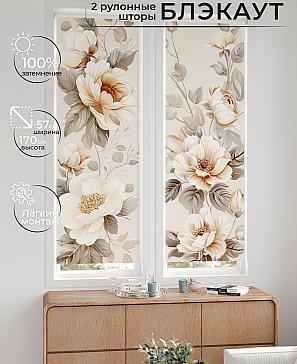 Комплект рулонных штор «Нокрет - 116 - ширина 57 см» | фото