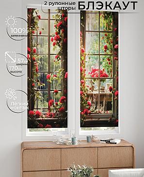 Комплект рулонных штор «Нокрет - 119 - ширина 57 см» | фото