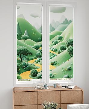 Комплект рулонных штор «Нокрет - 130 - ширина 57 см» | фото