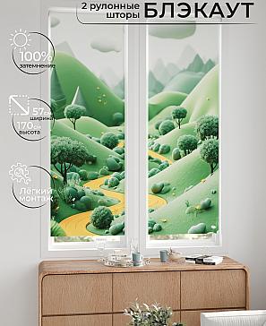 Комплект рулонных штор «Нокрет - 130 - ширина 57 см» | фото 2