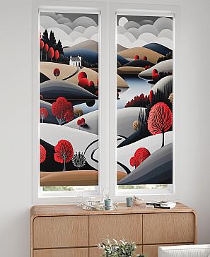 Комплект рулонных штор «Нокрет - 134 - ширина 57 см» | фото