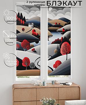 Комплект рулонных штор «Нокрет - 134 - ширина 57 см» | фото 2