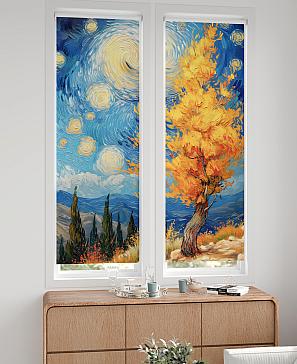 Комплект рулонных штор «Нокрет - 136 - ширина 57 см» | фото