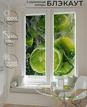 Комплект рулонных штор «Нокрет - 144 - ширина 57 см» | фото