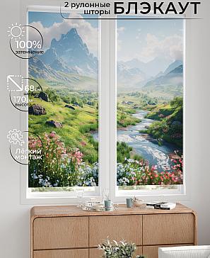 Комплект рулонных штор «Лургас - 05 - ширина 68 см» | фото