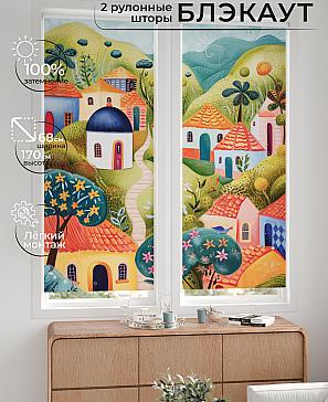 Комплект рулонных штор «Лургас - 06 - ширина 68 см» | фото