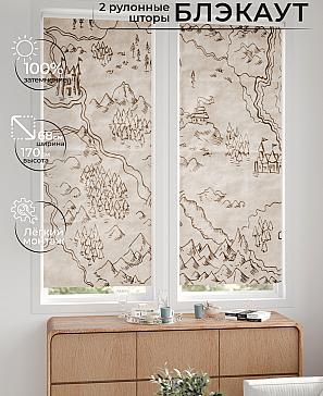 Комплект рулонных штор «Лургас - 63 - ширина 68 см» | фото