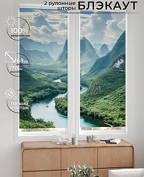 Комплект рулонных штор «Лургас - 64 - ширина 68 см» | фото