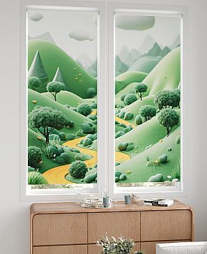 Комплект рулонных штор «Лургас - 96 - ширина 68 см» | фото