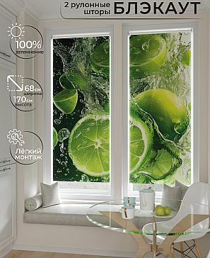 Комплект рулонных штор «Лургас - 110 - ширина 68 см» | фото